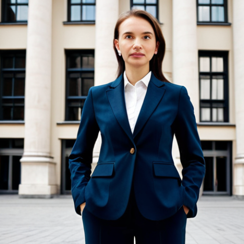 Home 23 리눅스에서 네트워크 보안 설정 - **
"A professional Polish businesswoman in a tailored, modest blazer and trousers, standing confide...